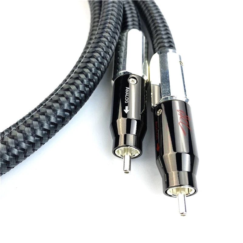 Audiophile WEL Chữ Ký Cáp RCA 72V DBS PSS Bề Mặt Bạc Âm Thanh HiFi Dòng