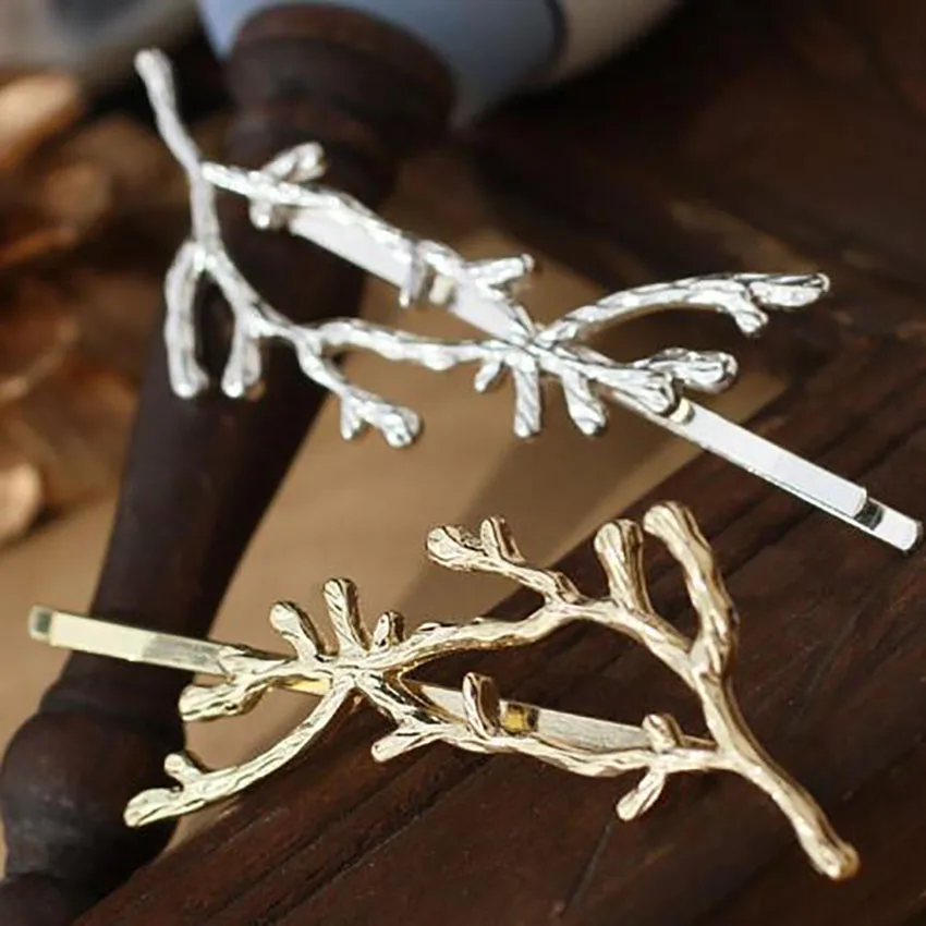 Grampo de cabelo feminino grampos de cabelo criativo árvore ramo em forma de grampos de cabelo barrette headwear ornamento acessórios para cabelo