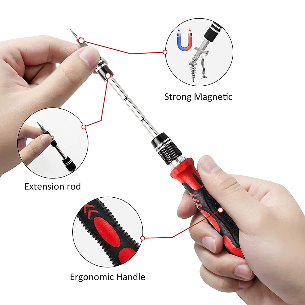 Imagem -03 - Conjuntos de Chave de Fenda de Precisão Kit de Reparo de Computador com Mini Chave e Removedor de Parafuso para Tablets Relógios Iphones 117 130 138 em