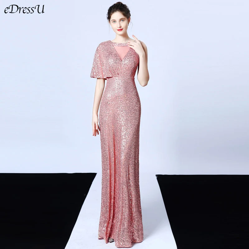 

Single Sleeve Evening Dress Vestido de Fiesta A-line Evening Party Dress Elegant Long Dress Illusion Neck Prom Dress YNY-18108