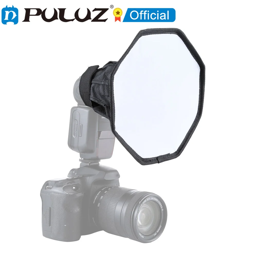 PULUZ Studio Softbox 20Cm Lipat Lembut Lampu Flash Diffuser Kotak Kamera Fotografi Softbox Lampu Studio Diffuser