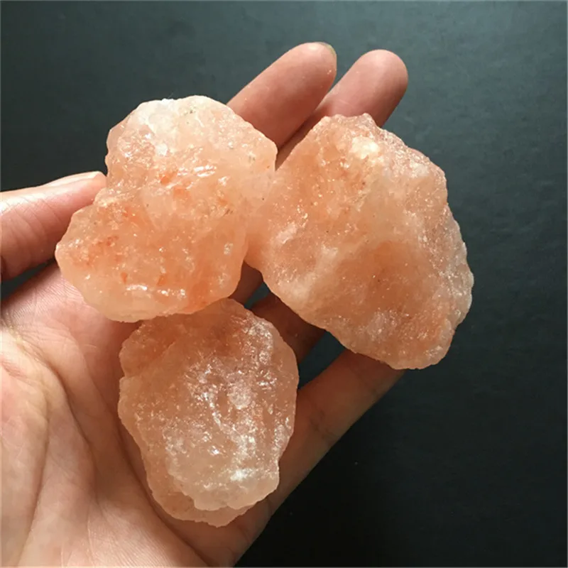 Healing Crystal Crafts Stones Rough Natural Orange Himalayan Salt Rough For Decoration