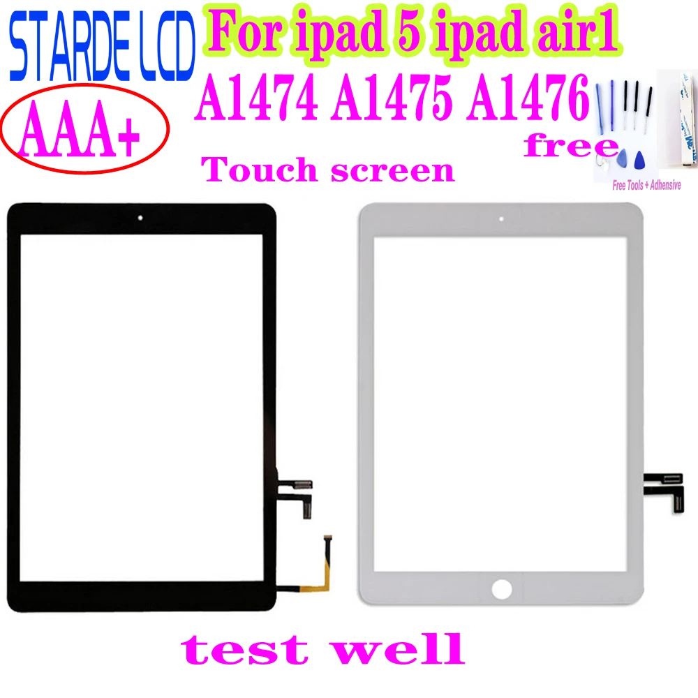 

For ipad 5 Touch screen For ipad 5 ipad air1 A1474 A1475 A1476 Touch Screen Digitizerr Sense with free Tools 9.7"