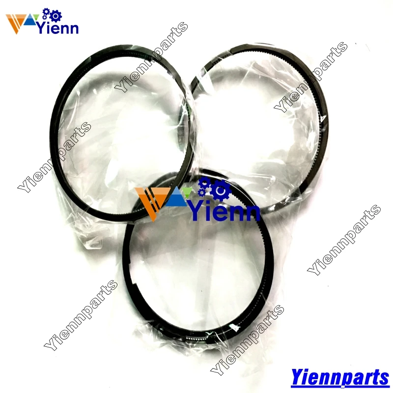 3TN75 3TNE75 Piston Ring Set 719865-22500 For Yanmar PC10-5 PC20-2 PC20-3 Excavator Engine Parts