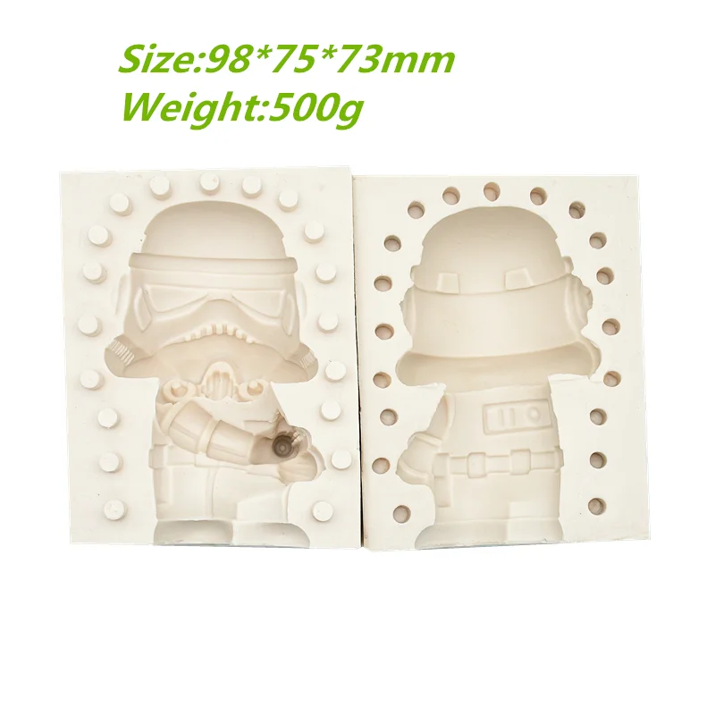 3d War Gun Soldier Silicone Mold Kitchen Resin Baking Tool DIY Pastry Cake Fondant Moulds Dessert Chocolate Lace Decoration