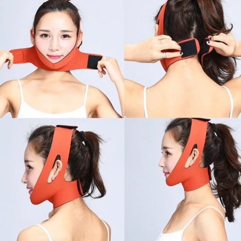 Face Slim V-Line Lift Up Mask Cheek Chin Neck Slimming Thin Belt Strap Beauty Delicate Facial Thin Face Mask Slimming Bandage