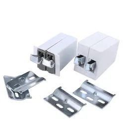 2pc ABS hidden Cabinet Wardrobe Hanging Code Furniture Fittingshanging wall cabinet connecting piece Furniture Hardware Fittings