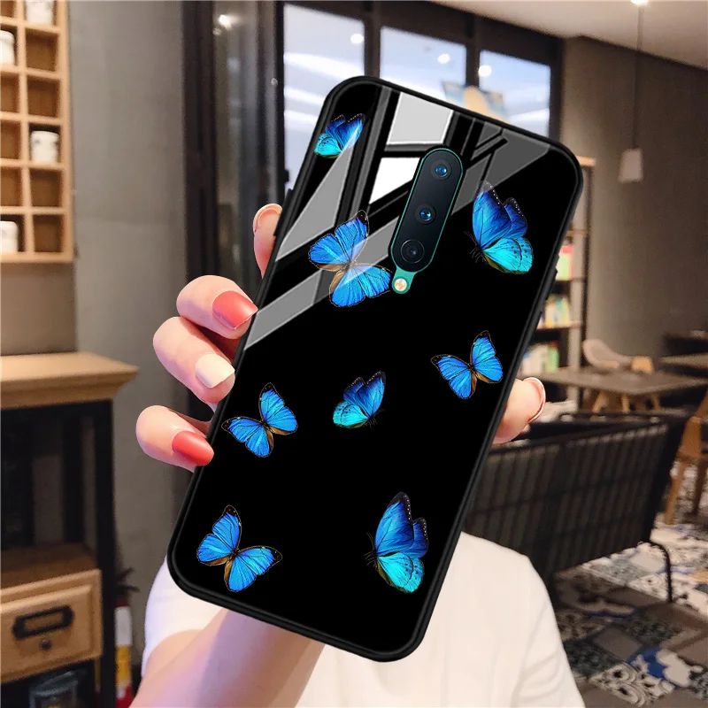 

Tempered Glass Case For Oneplus 8 Pro Case Hard PC Back Cover Oneplus 9 Pro 8T 7T 6T 7 8 Fundas For One Plus Nord N10 2 Coque