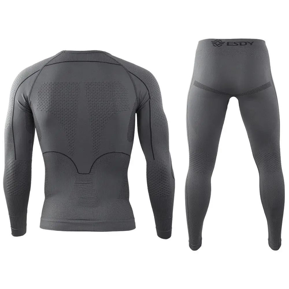 Seamless Tight Tactical Thermal Underwear Men Outdoor Sports Function Breathable Training Winter Thermo Underwear Long Johns