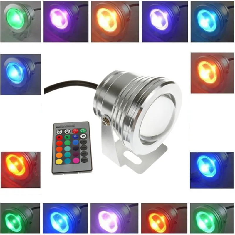 High Quality Waterproof 10W RGB LED DC 12V Outdoor 16 Color Changing Flood Spot light Lamp Garden