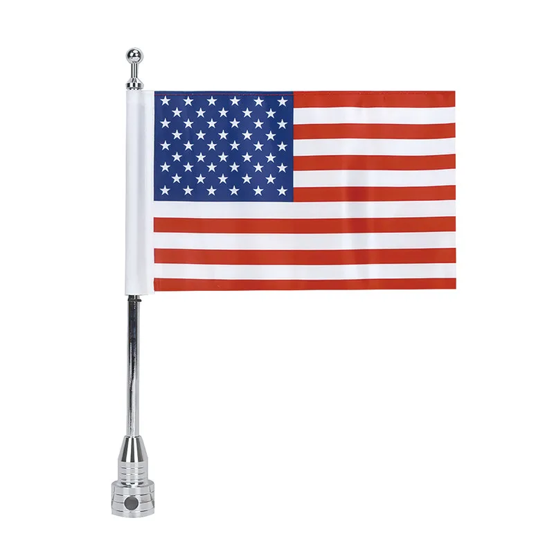 

1 PCS Motorcycle Rear Side Mount Flag Pole America Flag for Sporter 883 1200 48 Flag with Pole Aluminum