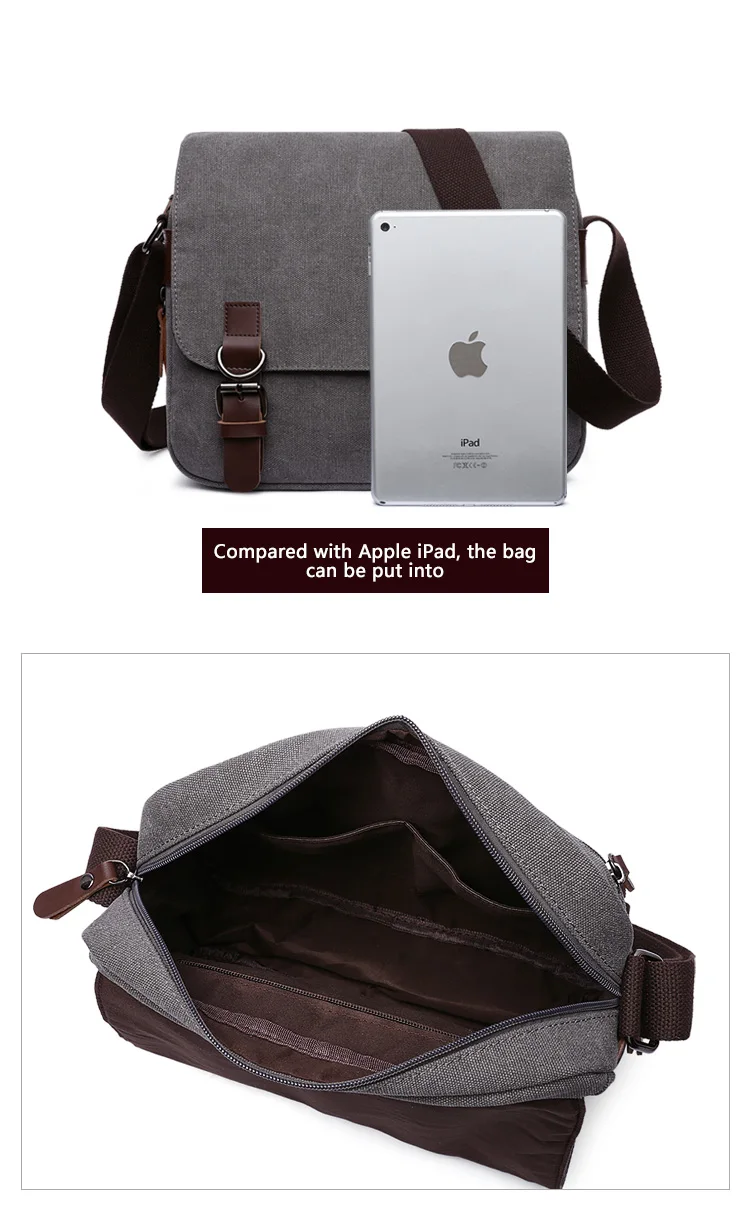 Sac À Bandoulière Homme Sac À Dos Toile Sac De Messager Sacs À