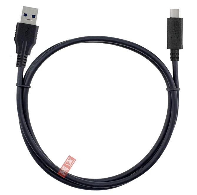 Câble de données droit coudé type-c vers USB3.0 mâle, angle droit de 90 degrés, câble de chargement 10G, 1M, 1M