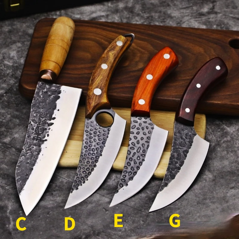 Japanese high carbon steel forged knife, by professional 30 years of master Tang handmade kitchen knife slicing knife