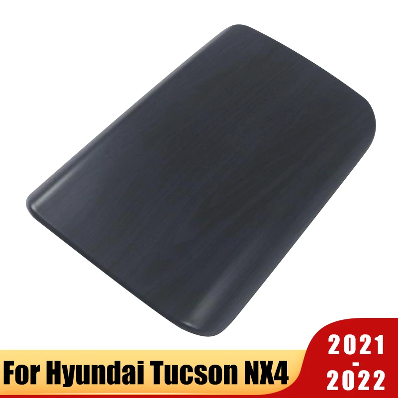 

Car Styling ABS Carbon Texture Center Console Armrest Box Protection Cover For Hyundai Tucson 2021 2022 NX4 Hybrid Accessories