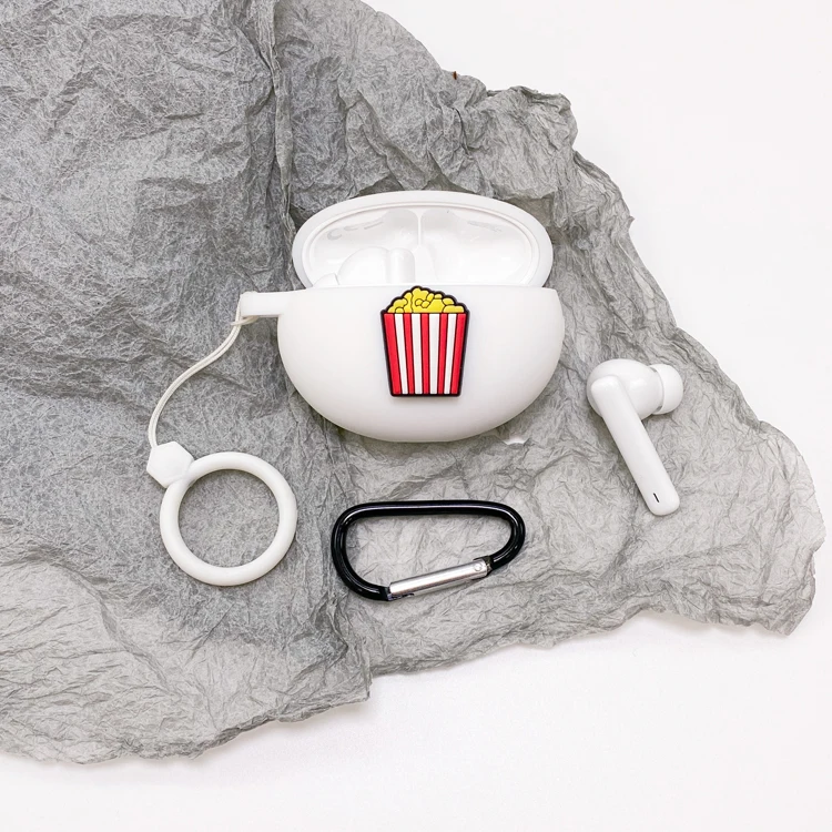 لتقوم بها بنفسك لطيف سيليكون سماعة حافظة لهاتف هواوي Freebuds 4i سماعة حامي شل اكسسوارات ل Freebuds 4i حافظة مع هوك