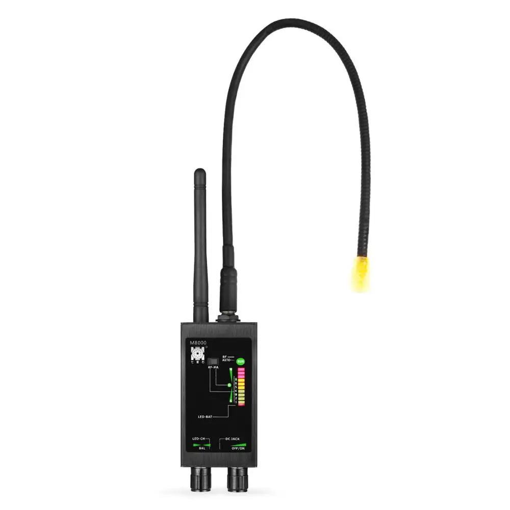 Detector de radiofrecuencia multifunción M8000, buscador de señal automático con alarma, escáner magnético de alta sensibilidad