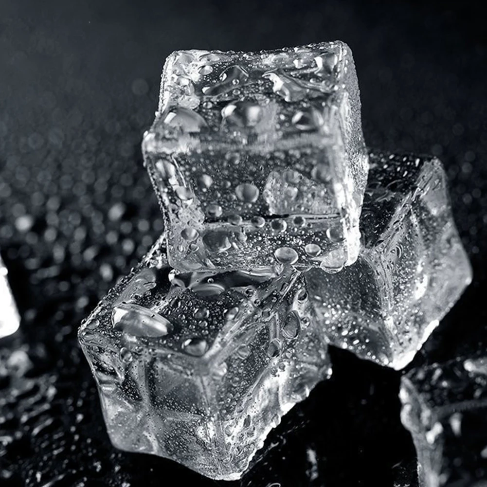5-75 قطعة/المجموعة مكعب/غير النظامية الجليد مكعب الاكريليك وهمية 1/2 سنتيمتر جزيئات الجليد شفافة التصوير الدعائم الصورة استوديو اطلاق النار الدعائم