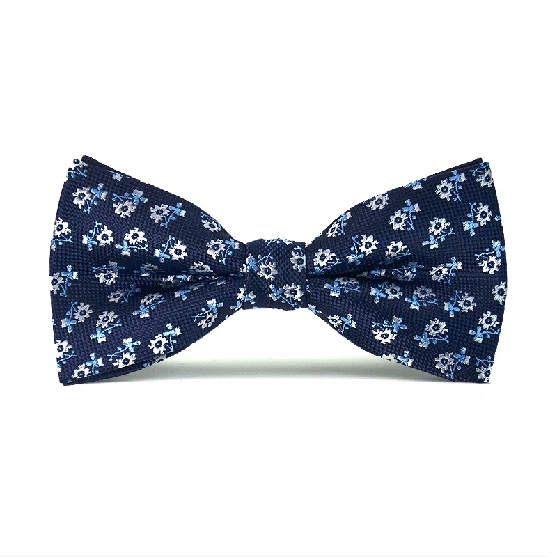 

Vintage Embroidered Two Layer Floral Bowtie For Men Groom Wedding Party Butterfly Bow Tie Set Male Gift （ Blue ）