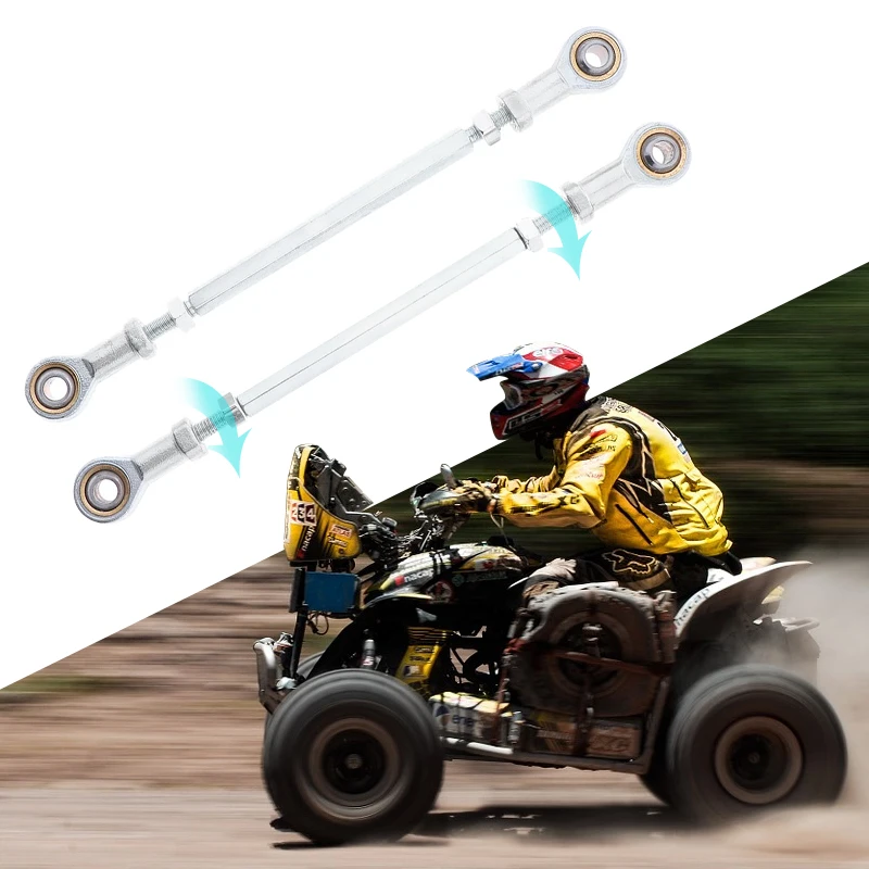 Varillas de amarre de eje de dirección ATV, kit de bastidor, articulación de bola, eje de dirección para ATV Quad Go Kart Buggy, accesorios