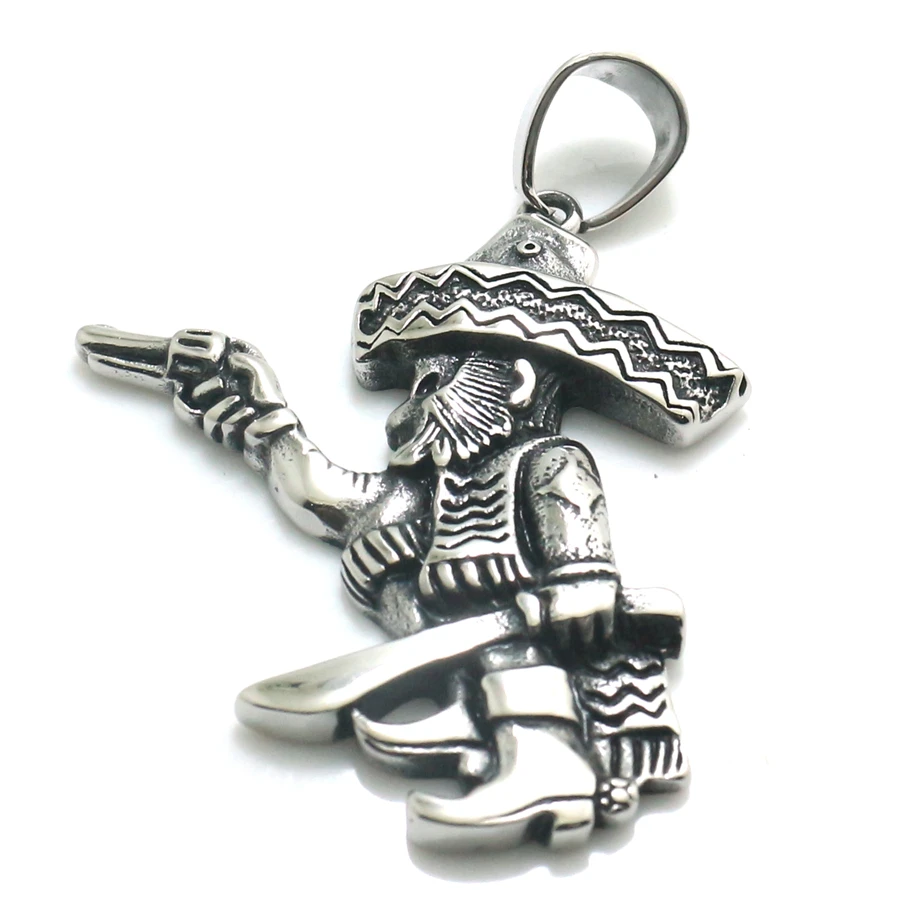 Men\'s 316L Stainless Steel Punk Pirate Newest Pendant Gift