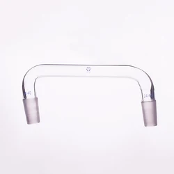 FAPE Distilling tube, 75°-105° bent, Standard ground mouth 24/40, Distillation elbow, 75-105 degree distillation head