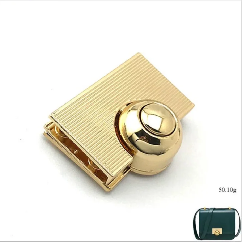 10pcs/lot factory wholesale new DIY luggage hardware wooden box lock metal buckle ladies handbag snap lock