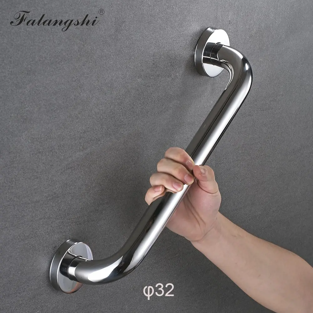 Falangshi 304 Stainless Steel Bathroom Handrail Grab Bar 30/40/50cm Elderly Handrail Shower Safety Handle for Invalids WB8951