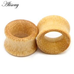 2 pieces fashion new men's ear plugs and tunnels bamboo 8mm 10mm 12mm 14mm 16mm 18mm 20mm body piercing jewelry ear piercing