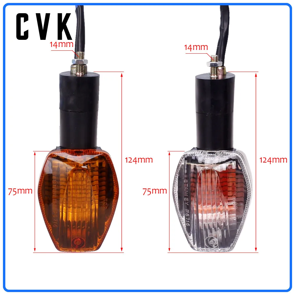 CVK 1Pair Steering Lamp Cornering Turn Signals Indicator Light Front Rear For Honda CB400 VTEC CBR600 CBR600RR F5 F4I RC51 CB900