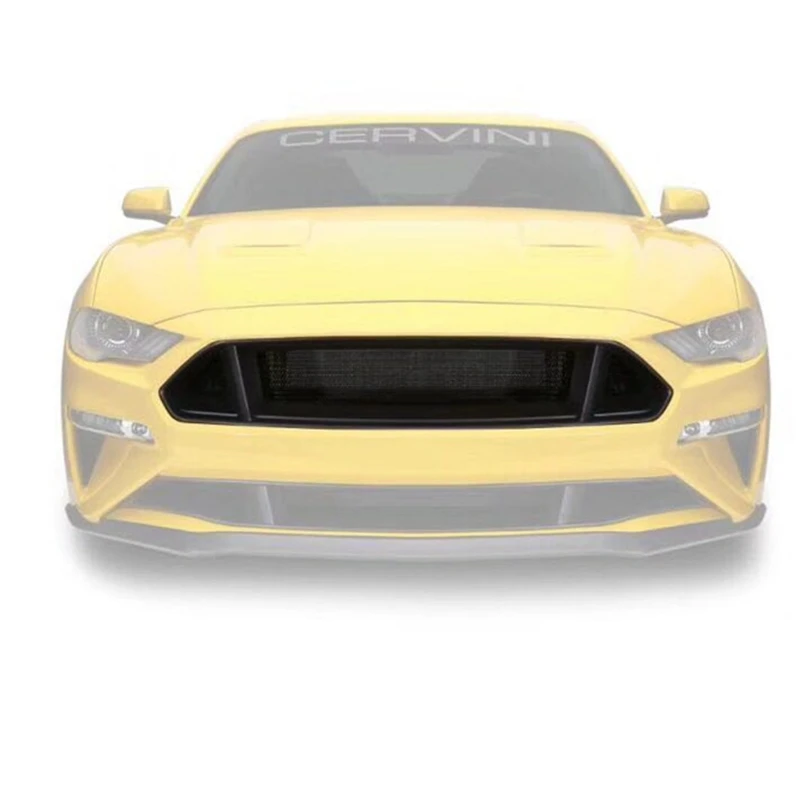 FRP/Carbon Fiber Car Front Bumper Honey Mesh Grille Honeycomb Grills For Ford Mustang 2018-2019 Car Styling