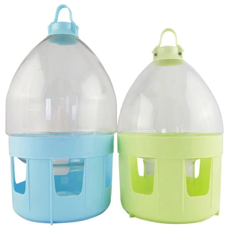 2L/4L/6L/8L Plastic Drinker With Handle For Pigeon Birds Water Dispenser Accessorries for Conure Lovebirds African Greys