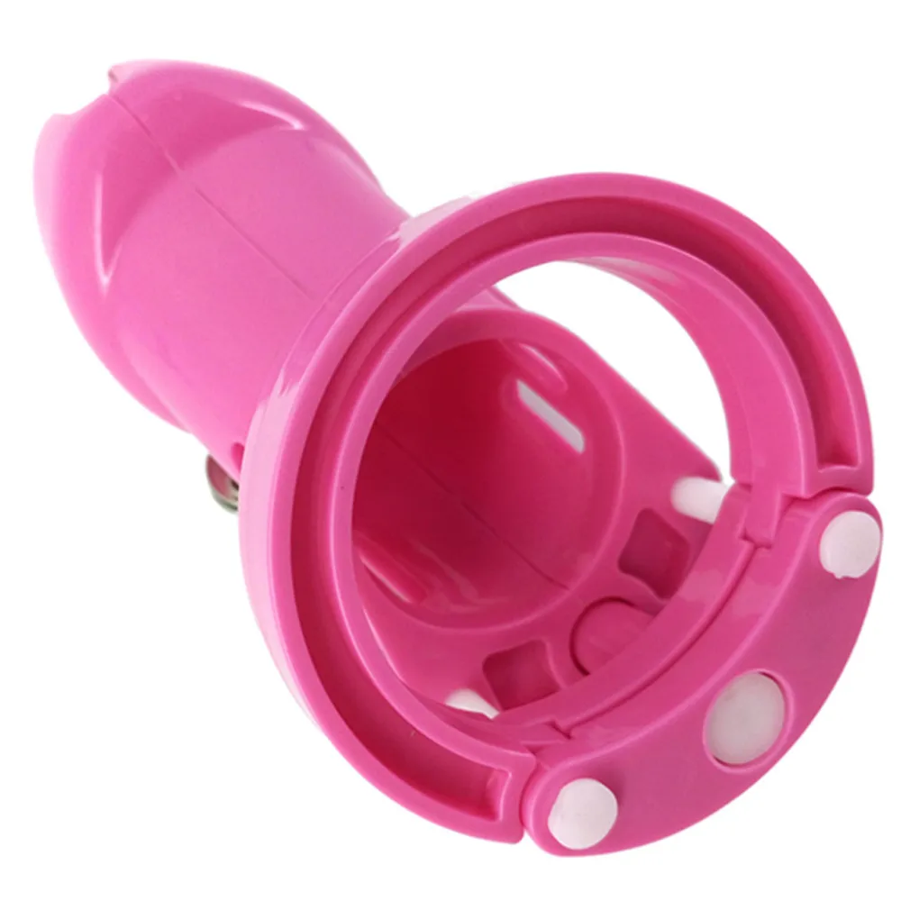 CB6000 Safe & Non-toxic Plastic Male Chastity Cage Device Cock Cage With 5 Size Rings Brass Lock Locking Number Tags SM Sex Toy view 6