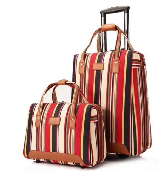 Women travel Luggage Bag cabin luggage suitcase trolley bag with wheels carry on luggage Bag Rolling Wheeled Travel Boarding bag