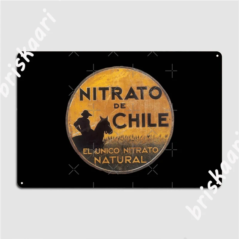 Nitrato De Chile Spanish Cartel Metal Signs Wall Mural Cave pub personalized Mural Painting Tin sign Posters