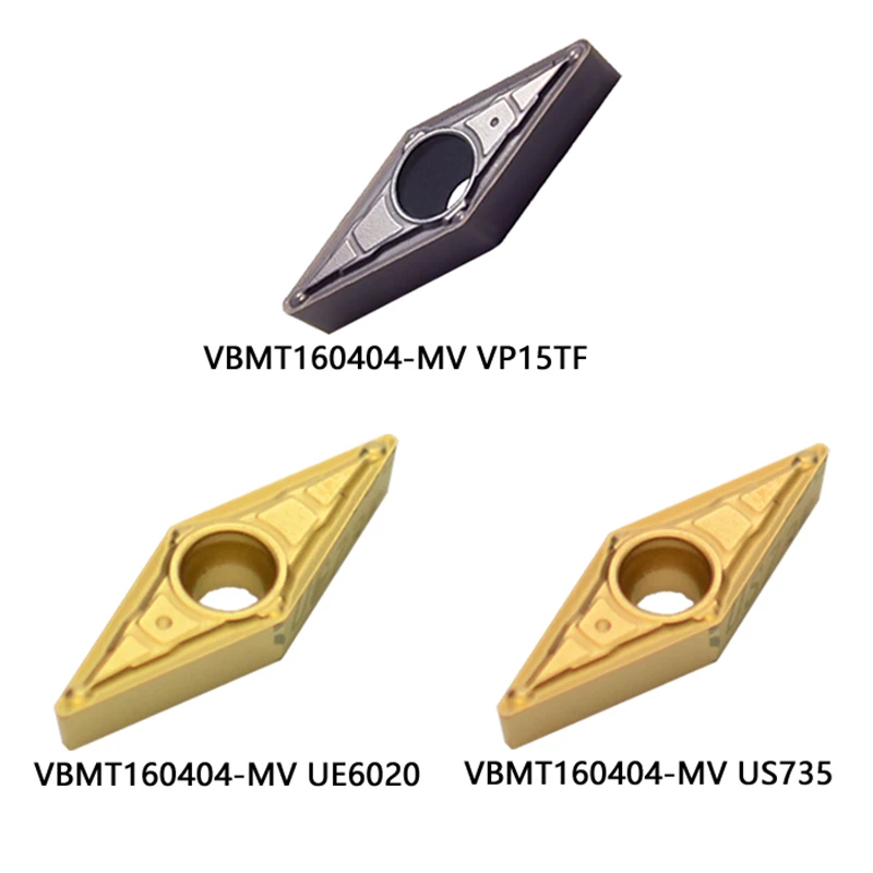 10PCS/ free shipping CNC Tungsten Steel Carbide Insert VBMT160404 Cutting Tools turning Insert High quality milling cutter