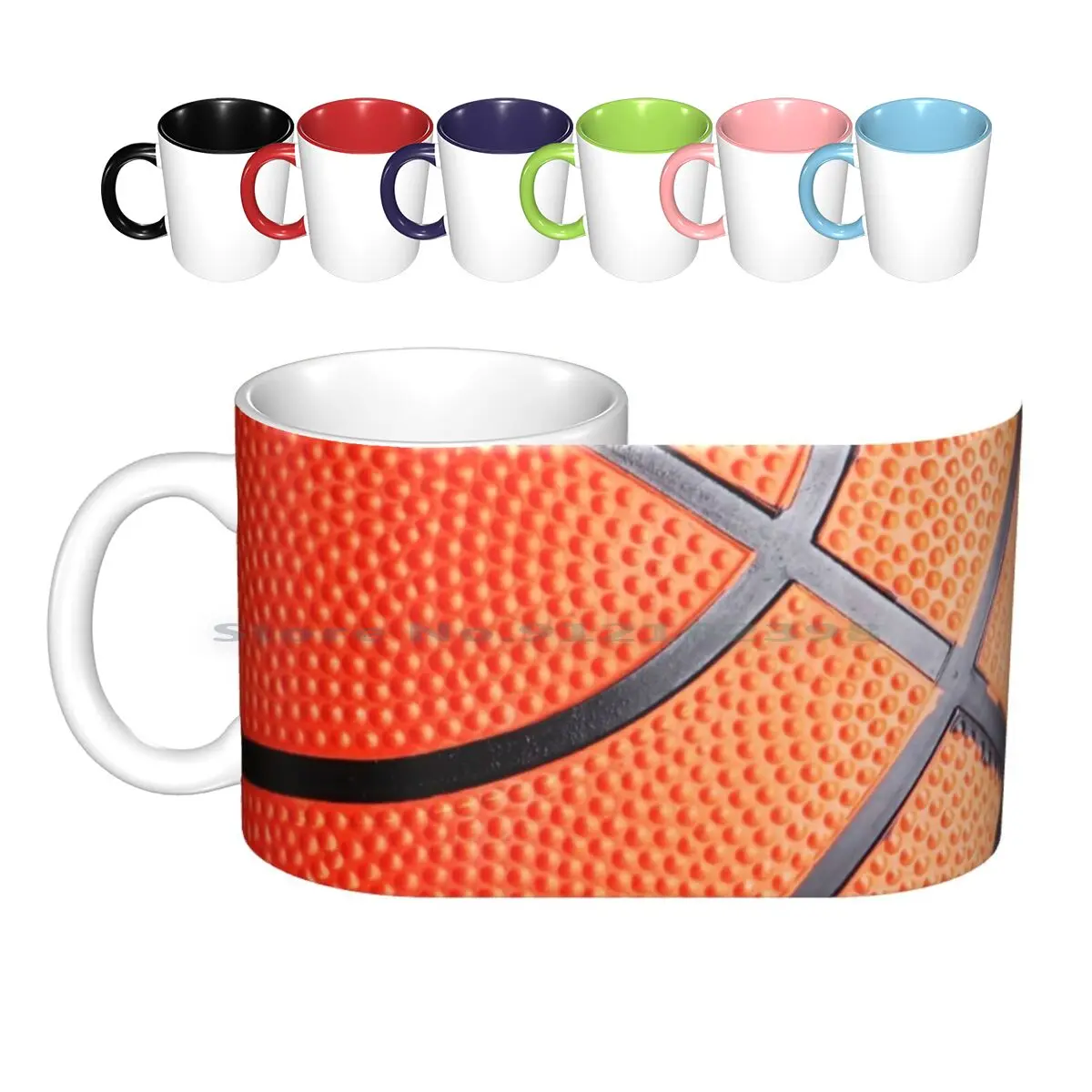 

Basketball Ceramic Mugs Coffee Cups Milk Tea Mug Basketball Streetball Ball Basketball Ball James James Curry Steph Curry Kawhi