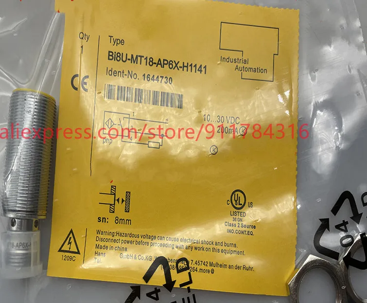 

2pcs New High Quality TURCK Proximity switch BI8U-MT18-AP6X-H1141 BI8U-MT18-AN6X-H1141