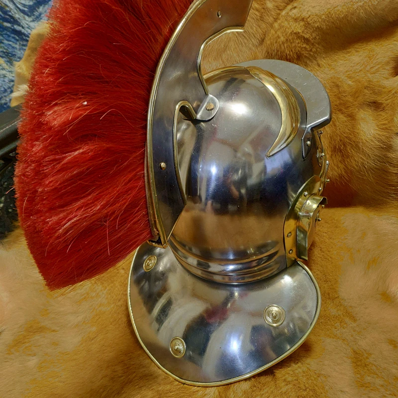 Optio Roman kaski cosplay maska żywy poręczny rzymski Centurion kask Gaul typ G kask