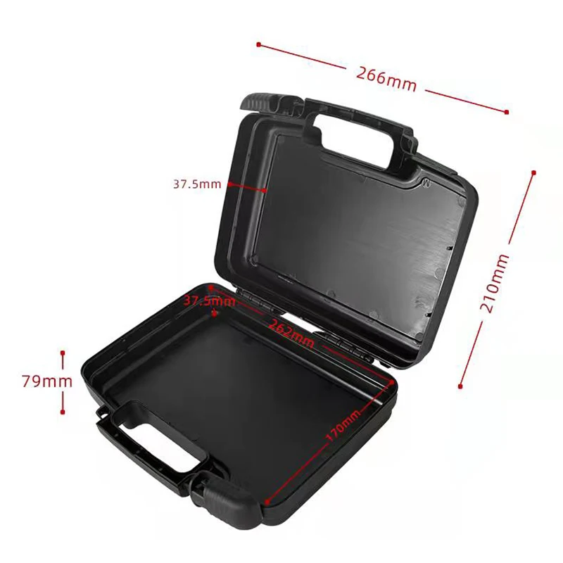 Tool Case PP Plastic Box Multi-function Toolbox Portable Suitcase Security Protective Instrument Box With Sponge Storage Box