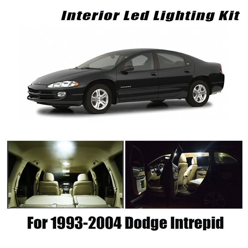 For Dodge Intrepid 1993-2004 Canbus Vehicle LED Interior Map Dome Trunk Door Light Bulbs Car Lighting Accessories