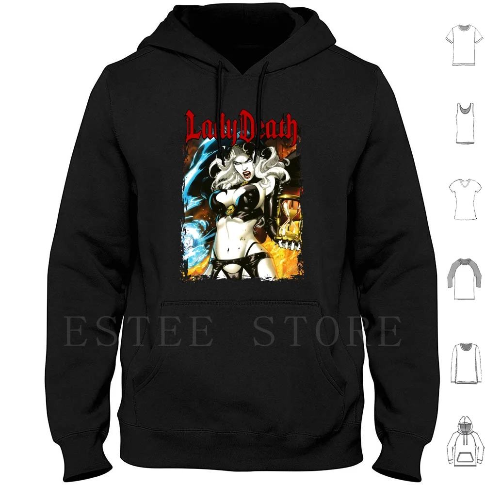 

Толстовки Lady Death с длинным рукавом Lady Death Ladydeath Lady Death Chaos Comics