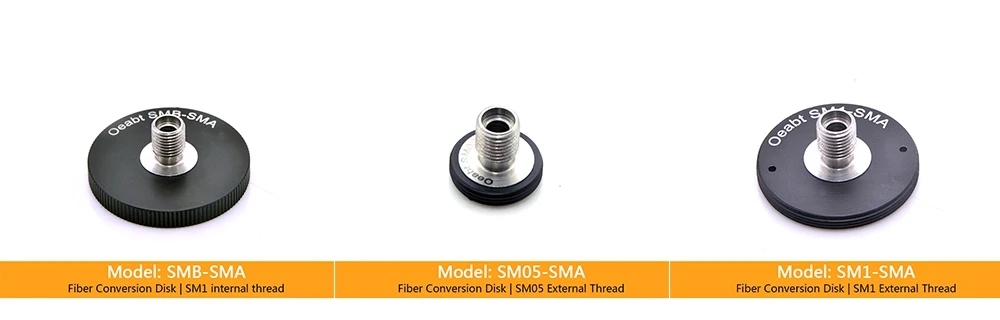 SMA Fiber Optic Adapter Plate Jumper Connector Adapter SMA Socket Flange SM1 Threaded Disc Coupling Cage Type Oeabt