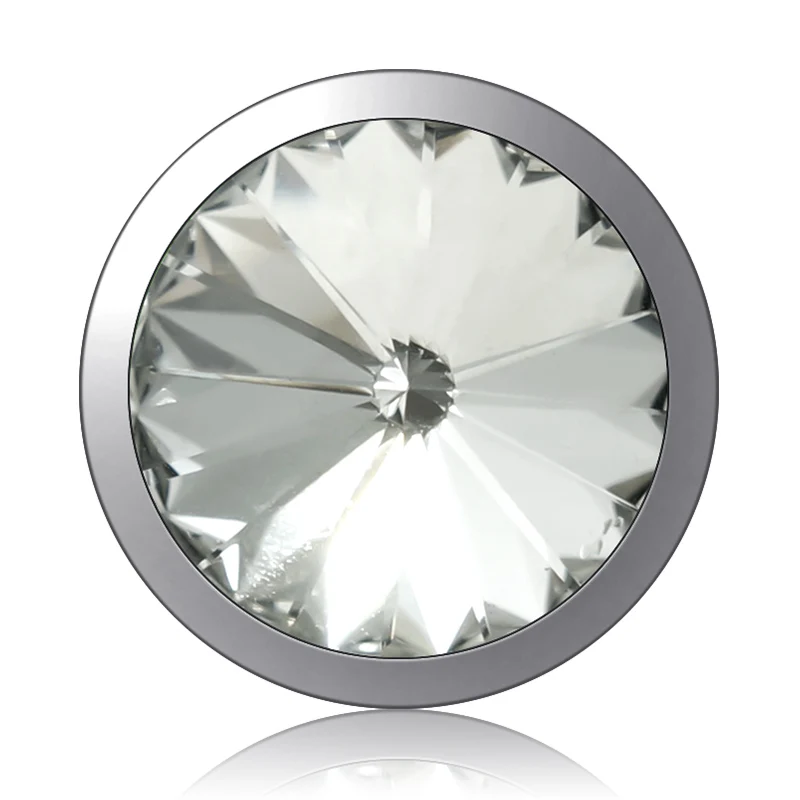 KZ3507 New Round rhinestone crystal simple 18MM snap buttons fit DIY 18MM snap bracelet snap jewelry Christmas Gift