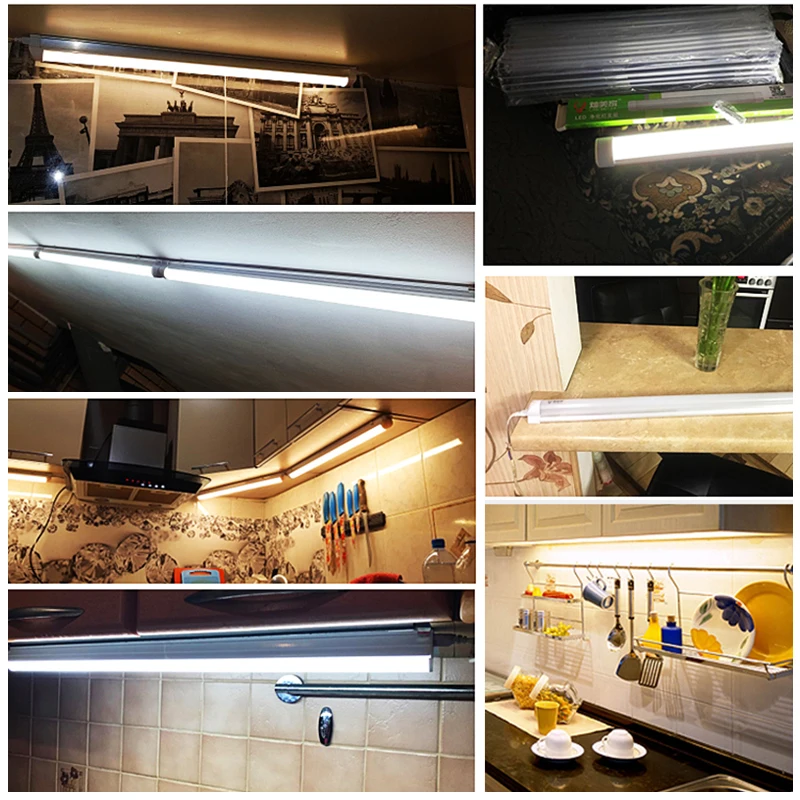 T5 Led Tube 110V/220V Under Cabinet Lights For kitchen Wall Lamp 10W 20W Backlight Closet Light Bar  For Home Bedroom Shop Study