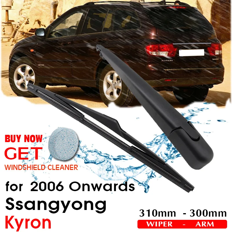 

Car Wiper Blade Rear Back Window Windscreen Windshield Wipers Auto Accessories For Ssangyong Kyron Hatchback 310mm 2006 Onwards