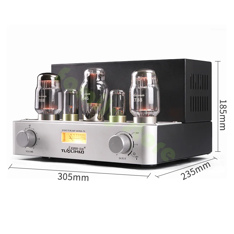 beautiful sound High quality T3 KT88 tube amplifier Fever HIFI Class A single-ended tube amplifier 5.0 Bluetooth, SNR: 88dB