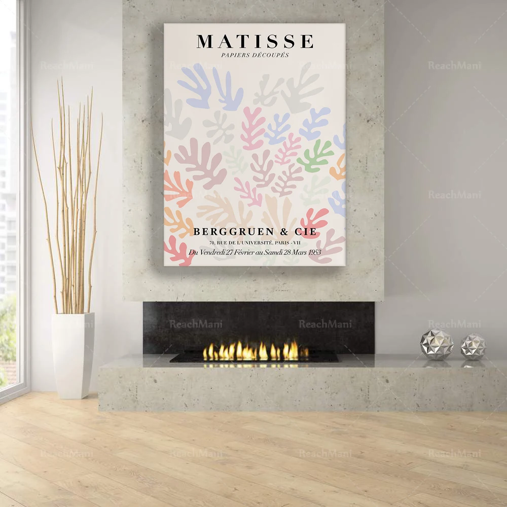 Matisse Cutouts Exhibition Poster, Printable Wall Art, Henri Matisse The Sheaf Print, Vintage Print, Printable Art, Wall Art
