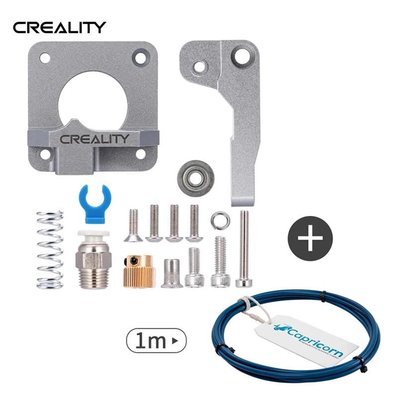 Creality-extrusor de filamento de alumínio mk8 com tubos capricorn, 1.75mm, extrusor para impressora 3d