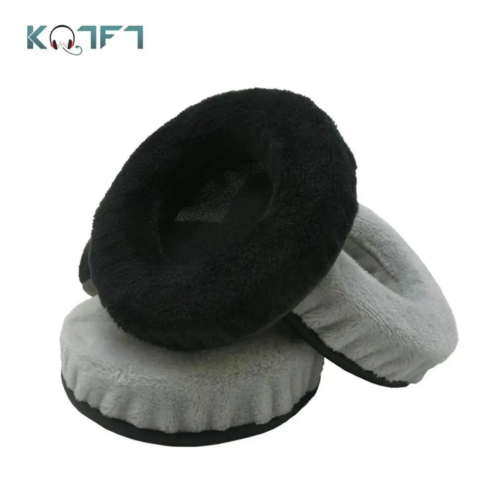 

KQTFT 1 Pair of Velvet Replacement Ear Pads for Sony MDR V55 V500DJ 7502 Somic Noir E95 EarPads Earmuff Cover Cushion Cups